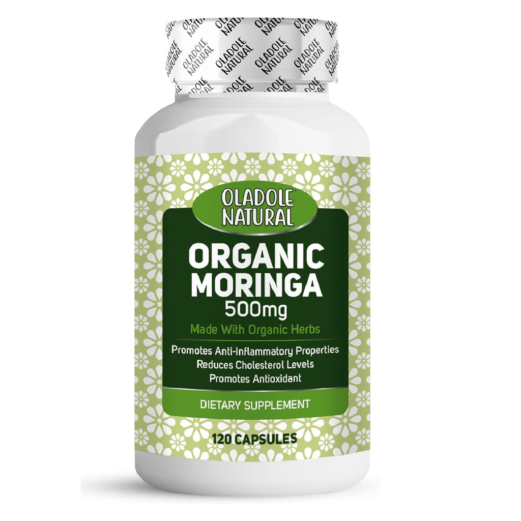 Organic Moringa 500 mg 120 Veg Capsules
