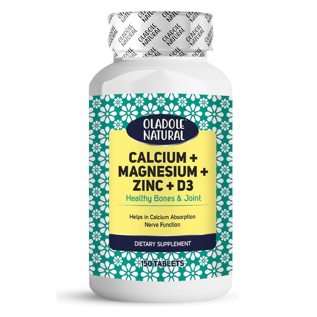 Calcium, Magnesium, Zinc & Vitamin D Supplement 150 Tablets