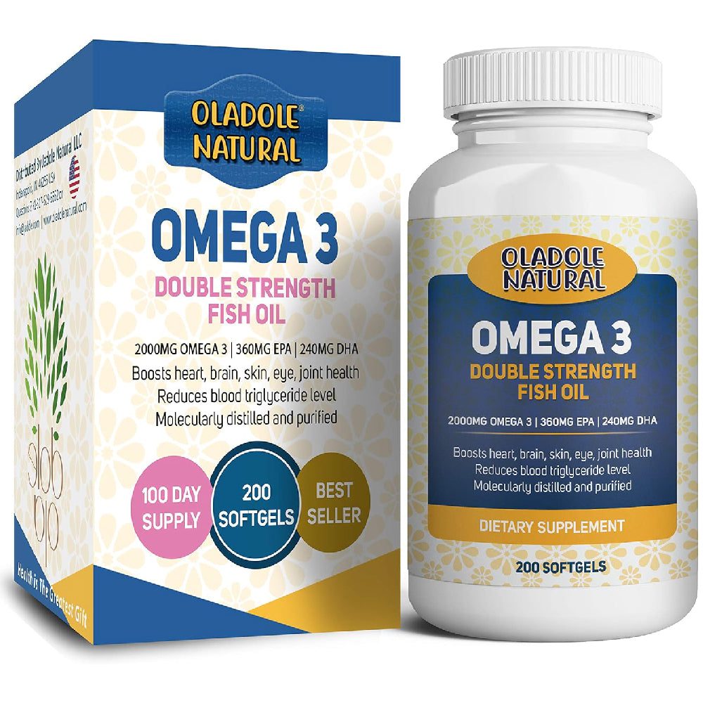 Omega 3 Fish Oil 2000 mg 360 EPA 240 DHA 200 Softgel