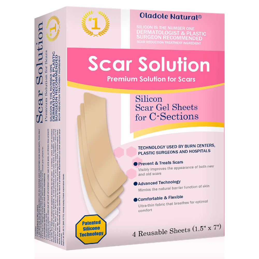 Silicone Scar Sheets for C-Sections Scar Solution, 4Sheets