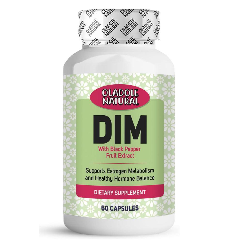 DIM with Black Pepper Fruit Extract, 200mg, 60 Capsules