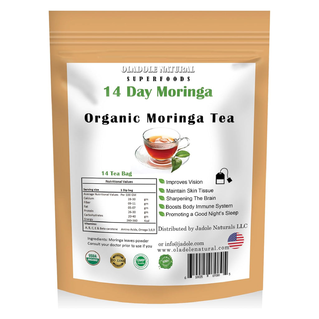 شاي المورينجا العضوي لمدة 14 يومًا