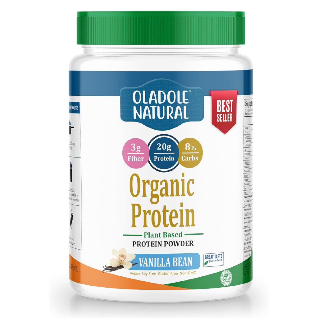 Plant Based Organic Protein Powder 1Kg Vannila Halal