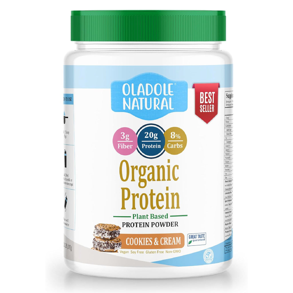 Plant Based Organic Protein Powder 1Kg Cookies & Cream