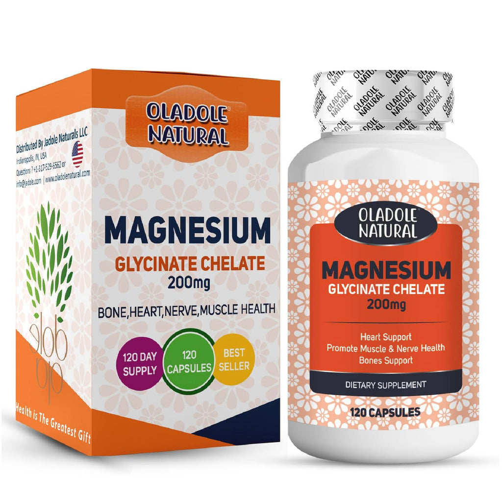 Magnesium Glycinate 200 mg - 120 Capsules
