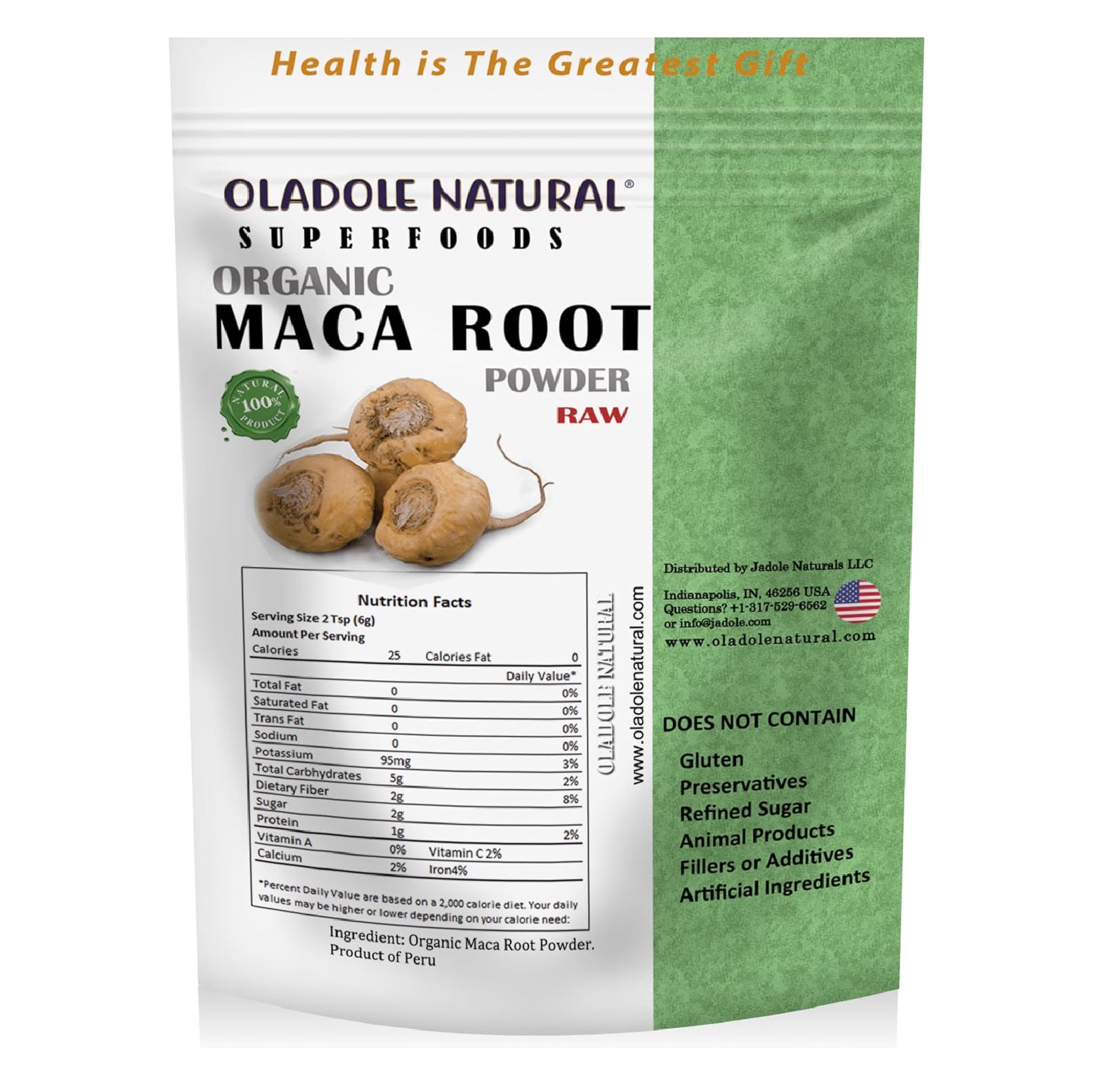 Organic Maca Root Powder 100 gm Oladole Store