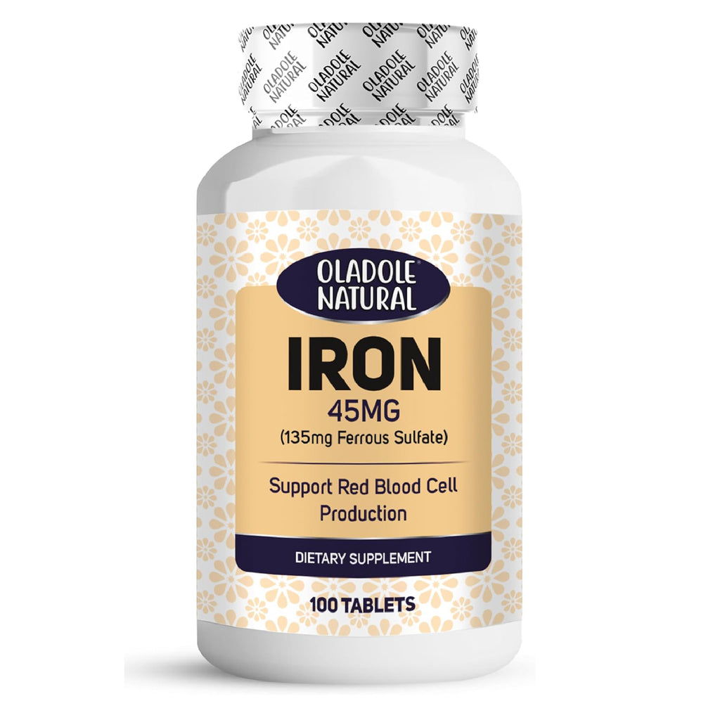 Iron Supplement 65 mg 100 Tablets