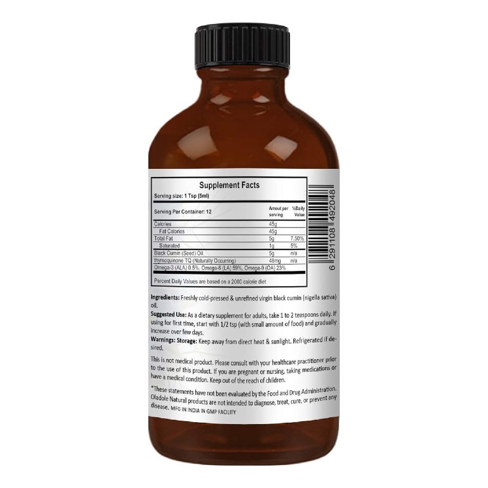 Black Seed Oil Cold Pressed 60 ml