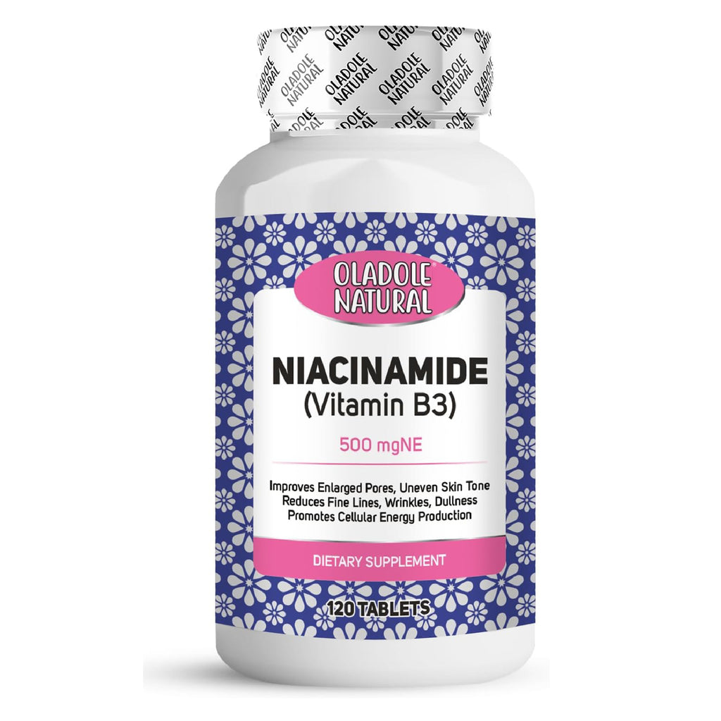 نياسيناميد، فيتامين ب3، 500 ملجم، 120 قرصًا