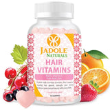 Hair Vitamins 60 Gummies with Vitamin C, Biotin & Folic Acid