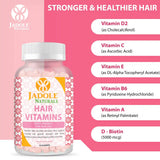 Hair Vitamins 60 Gummies with Vitamin C, Biotin & Folic Acid