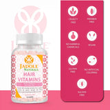 Hair Vitamins 60 Gummies with Vitamin C, Biotin & Folic Acid