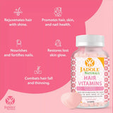 Hair Vitamins 60 Gummies with Vitamin C, Biotin & Folic Acid