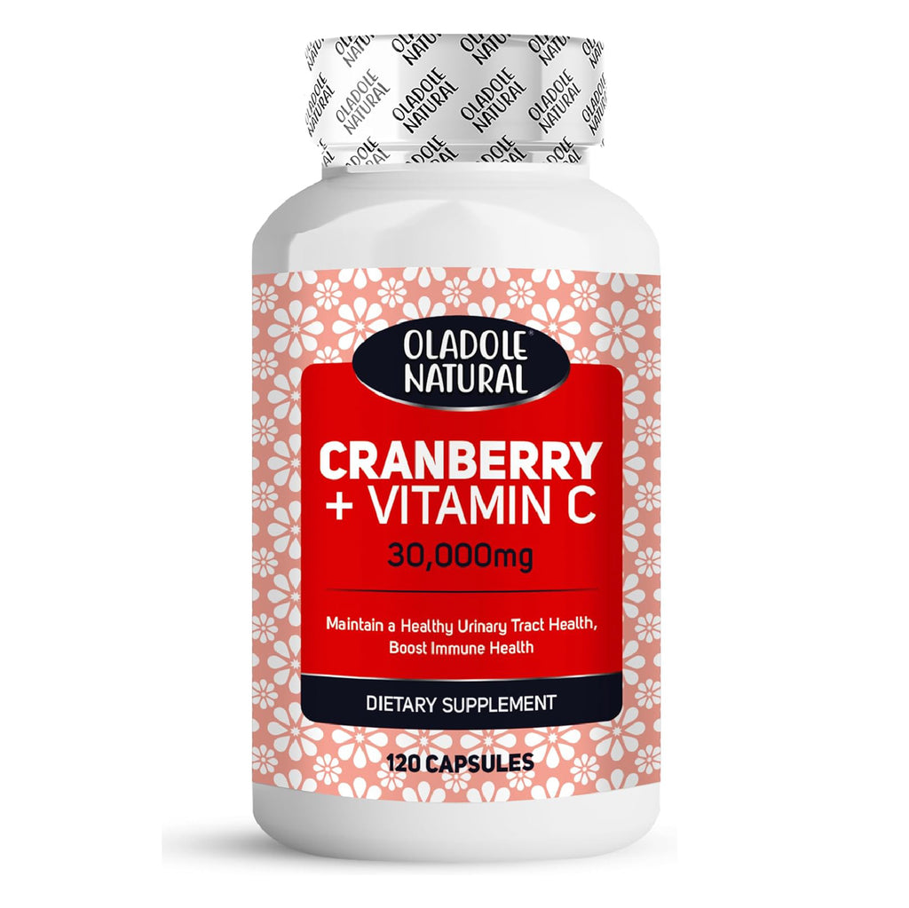 Cranberry (30,000 mg) + Vitamin C 120 Capsules