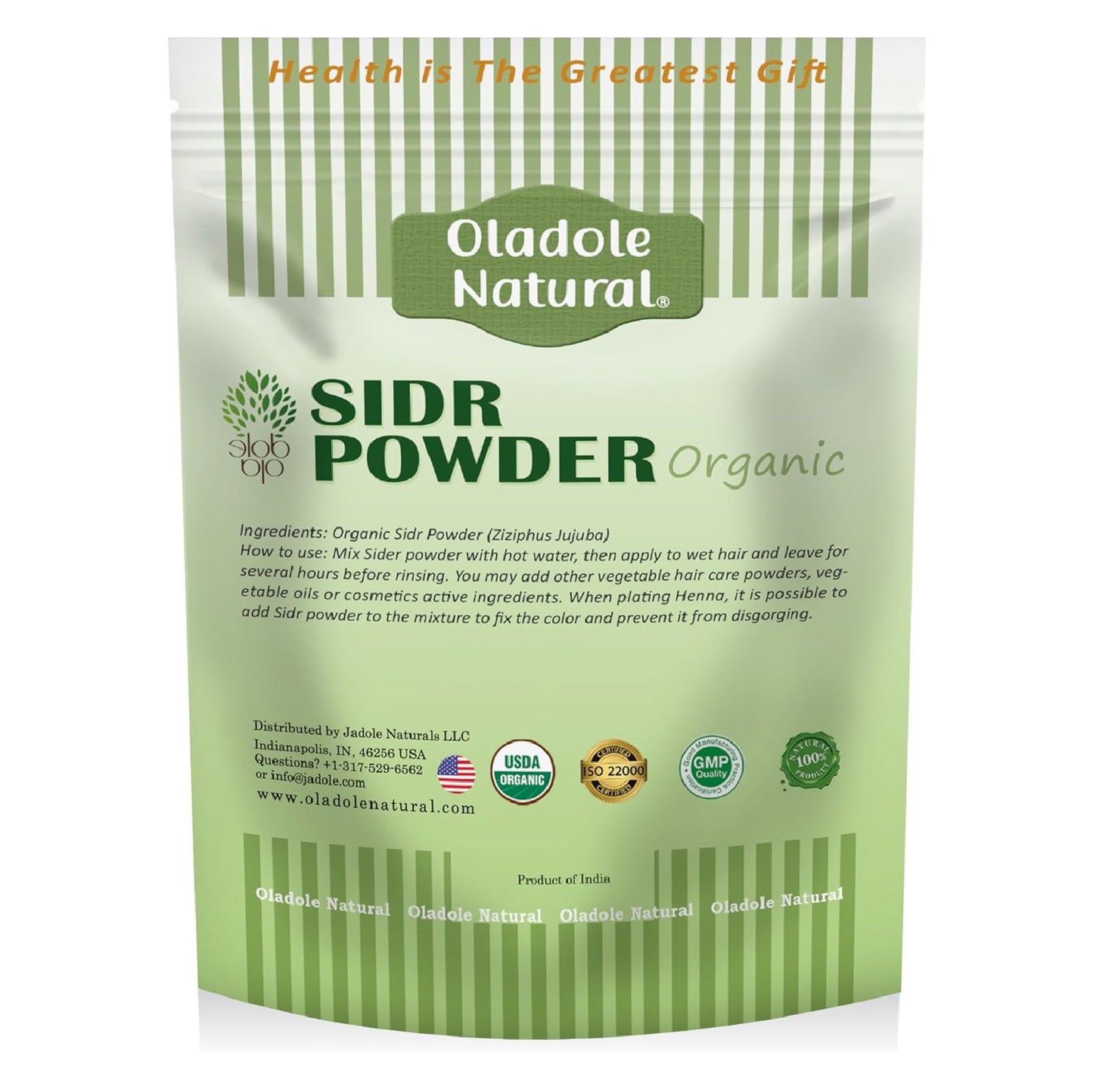 Organic Natural Sidr Powder for Hair & Skin 300 g