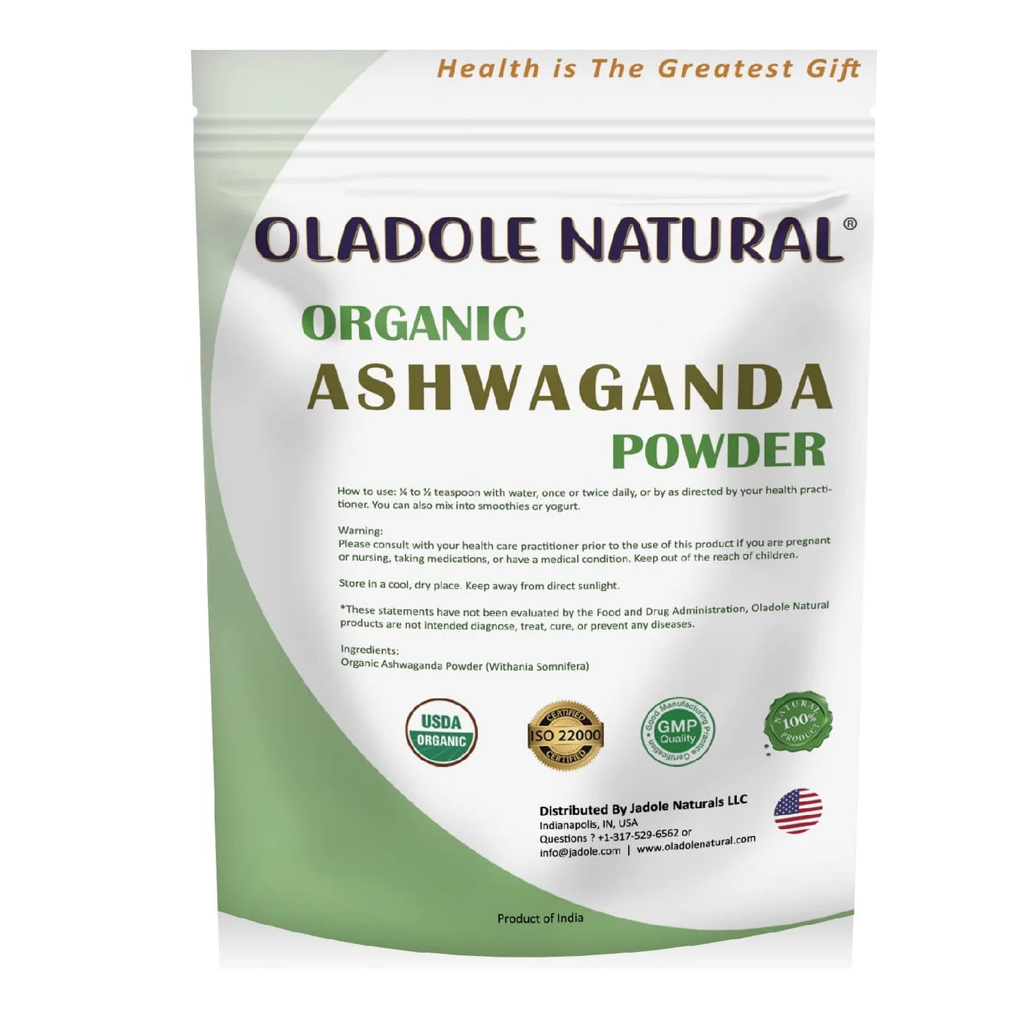 Organic Ashwagandha Root Powder 100 g