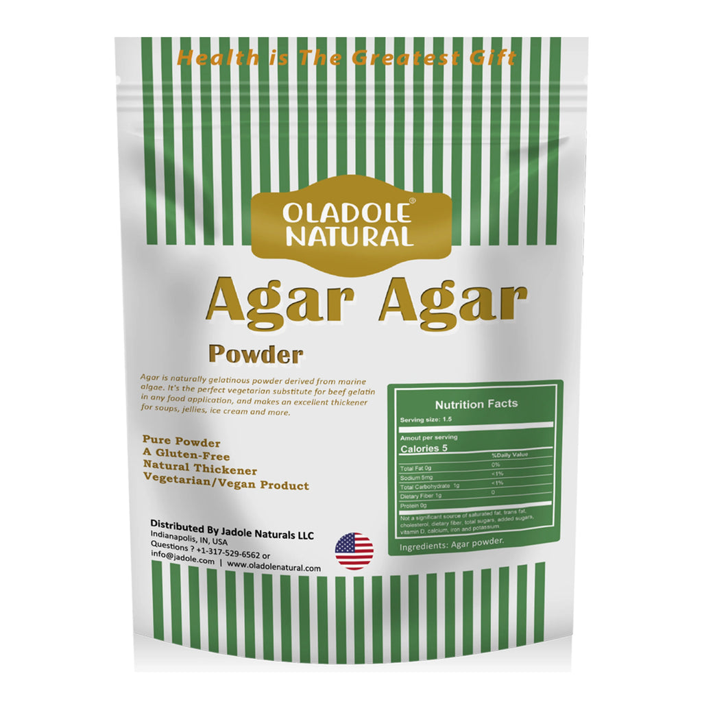 Oladole Natural Agar Agar Powder Unflavored Thickener