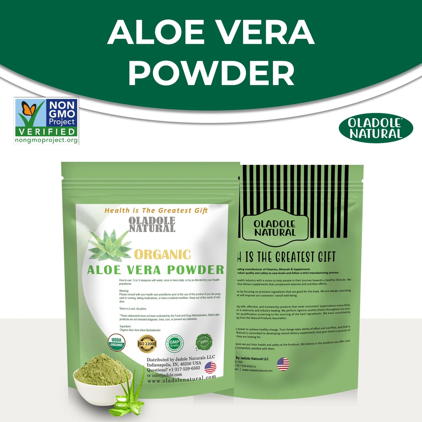 Natural Aloe Vera Leaf Powder 100 g
