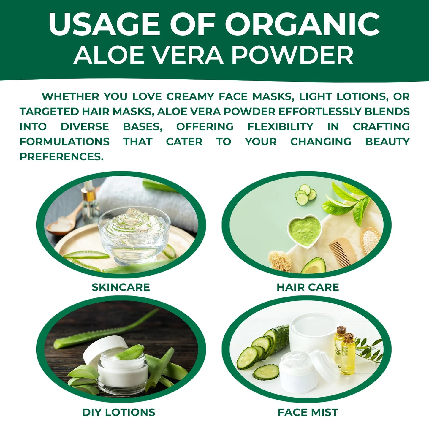 Natural Aloe Vera Leaf Powder 100 g