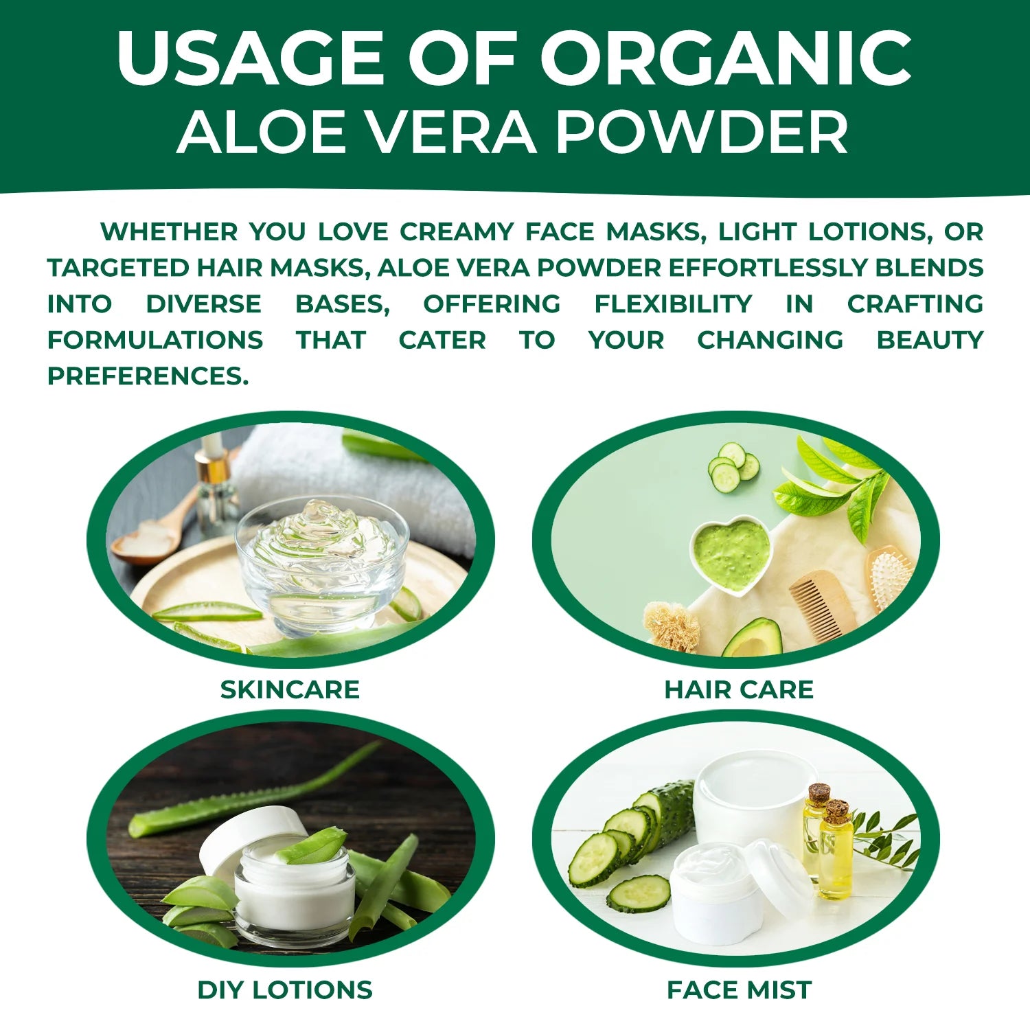 Natural Aloe Vera Leaf Powder 100 g