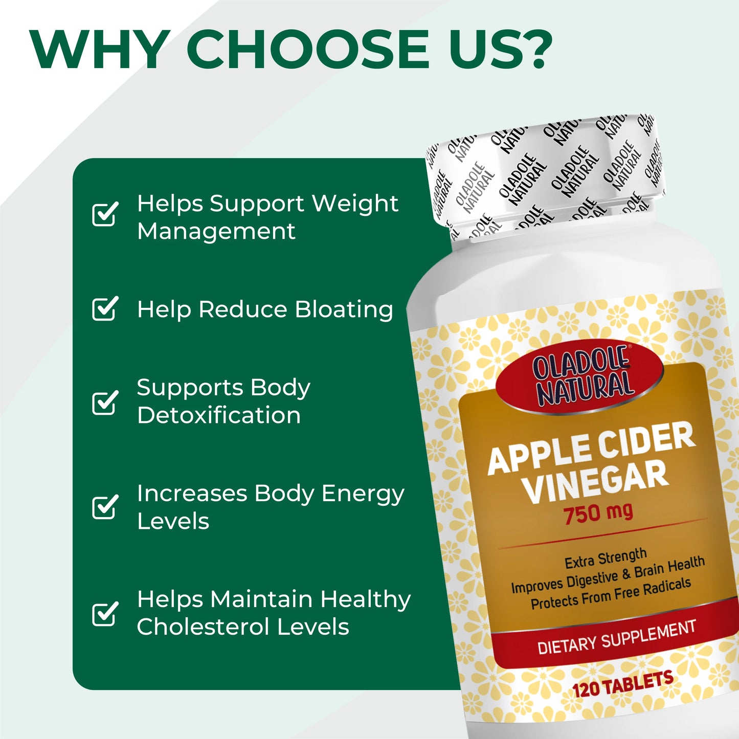 Apple Cider Vinegar 750 mg