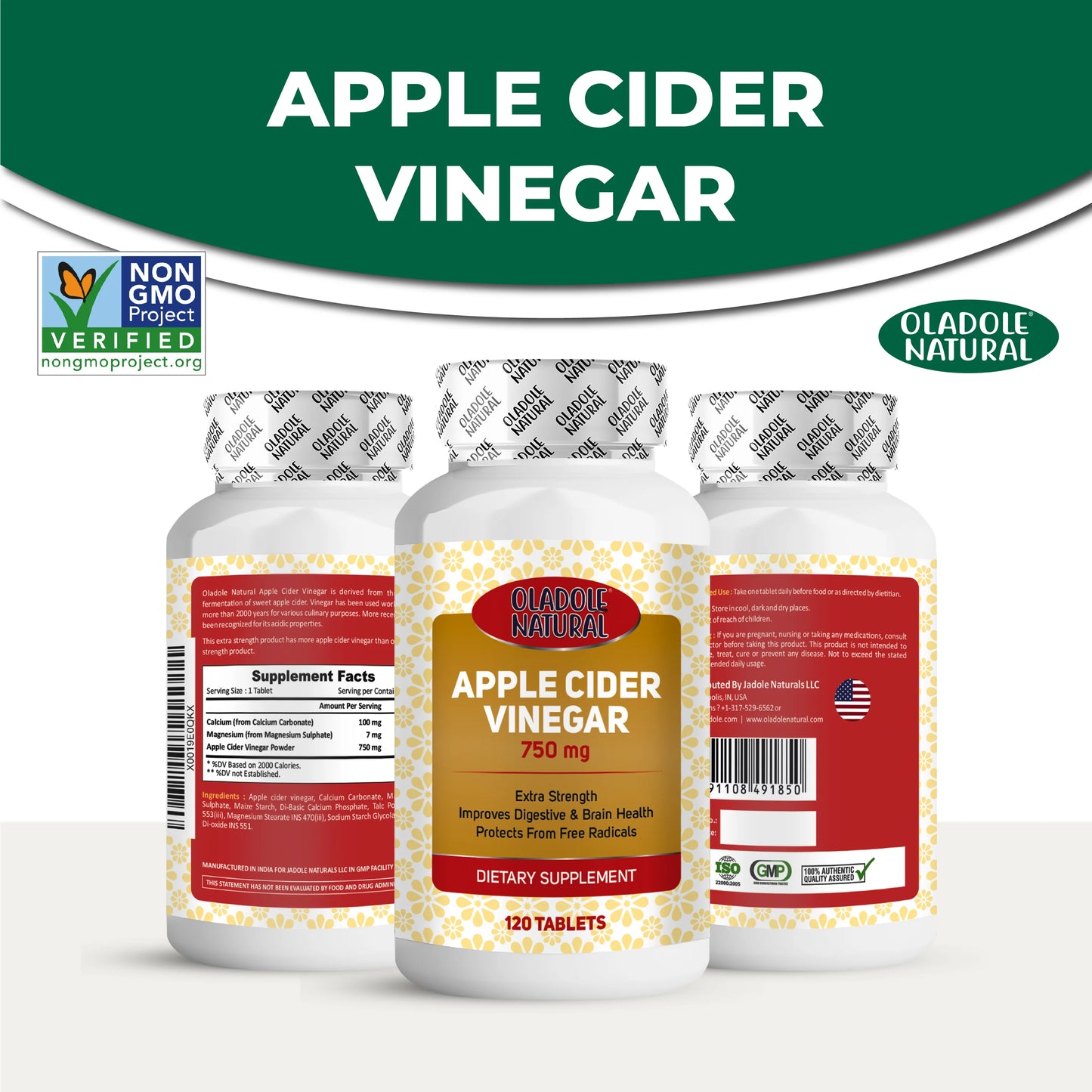 Apple Cider Vinegar 750 mg