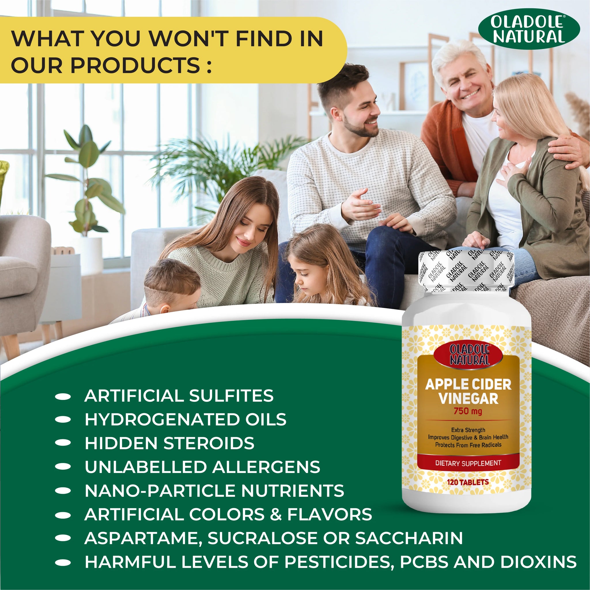 Apple Cider Vinegar 750 mg