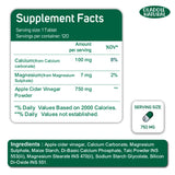 Apple Cider Vinegar 750 mg