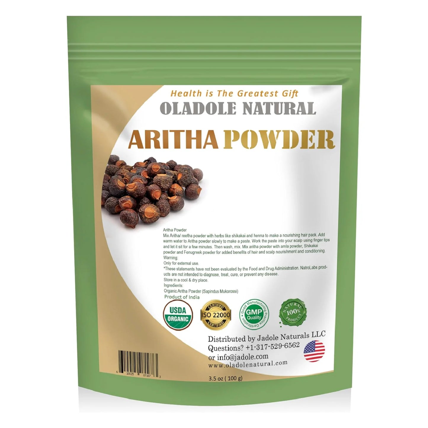 Aritha Powder 100% Organic 100 g