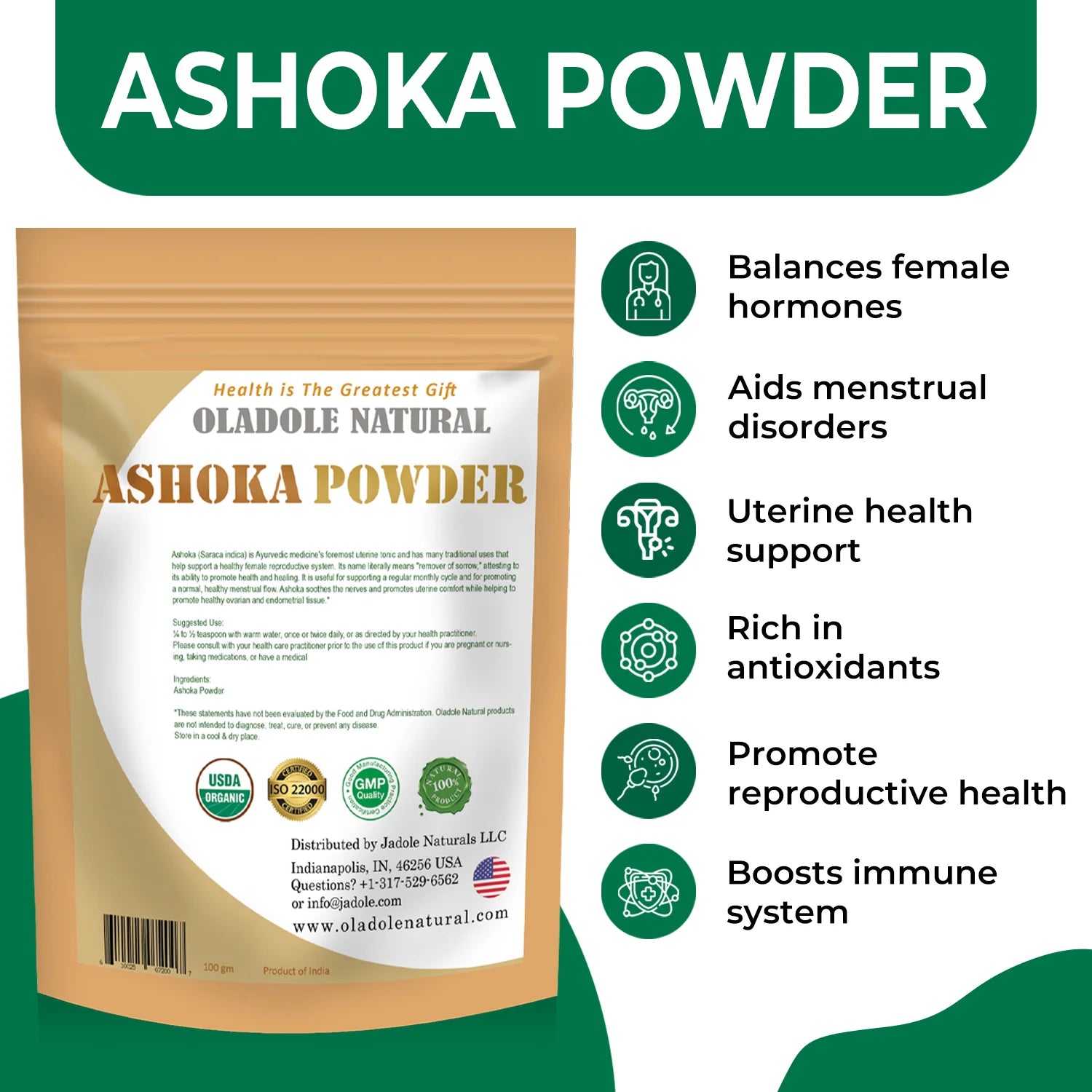 Organic Ashoka Powder 100 g
