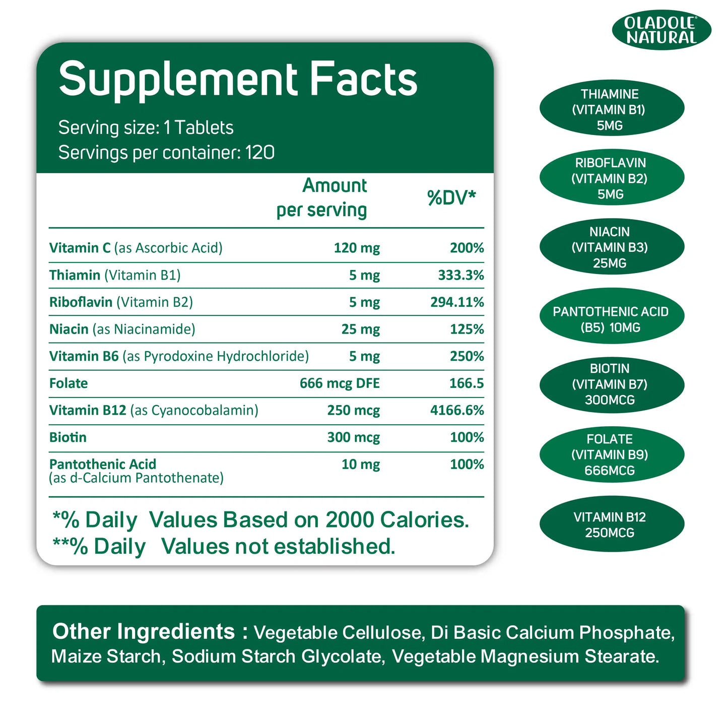 B-Complex with Folic Acid + Vitamin C