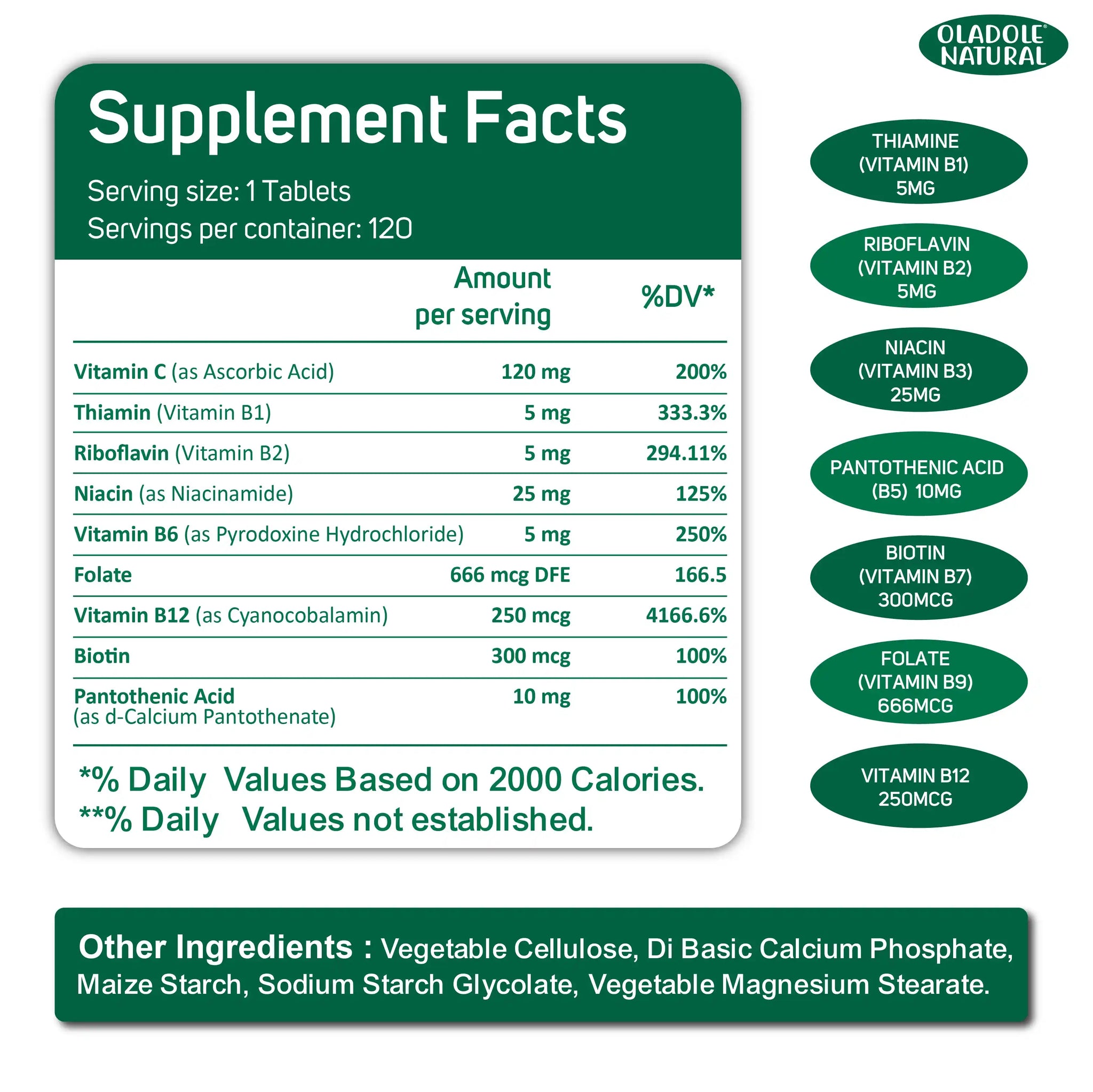 B-Complex with Folic Acid + Vitamin C