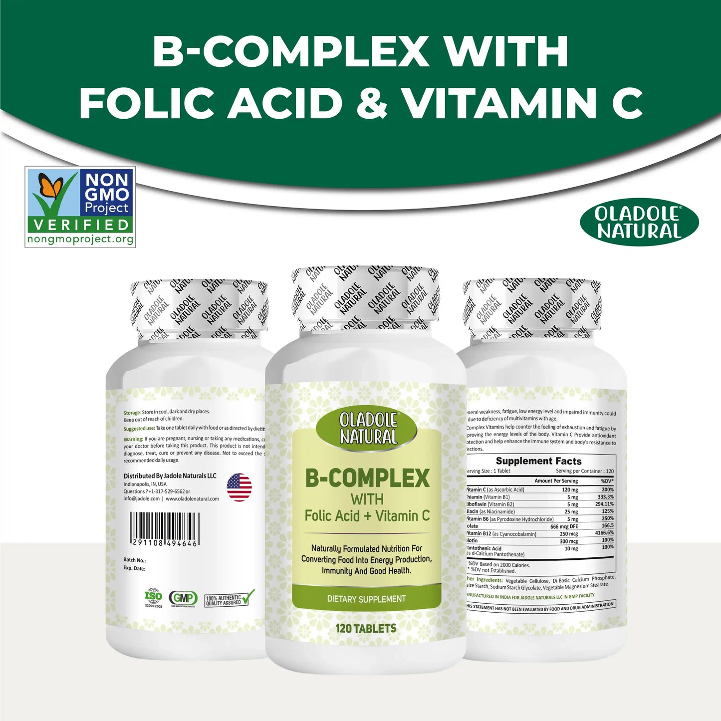B-Complex with Folic Acid + Vitamin C