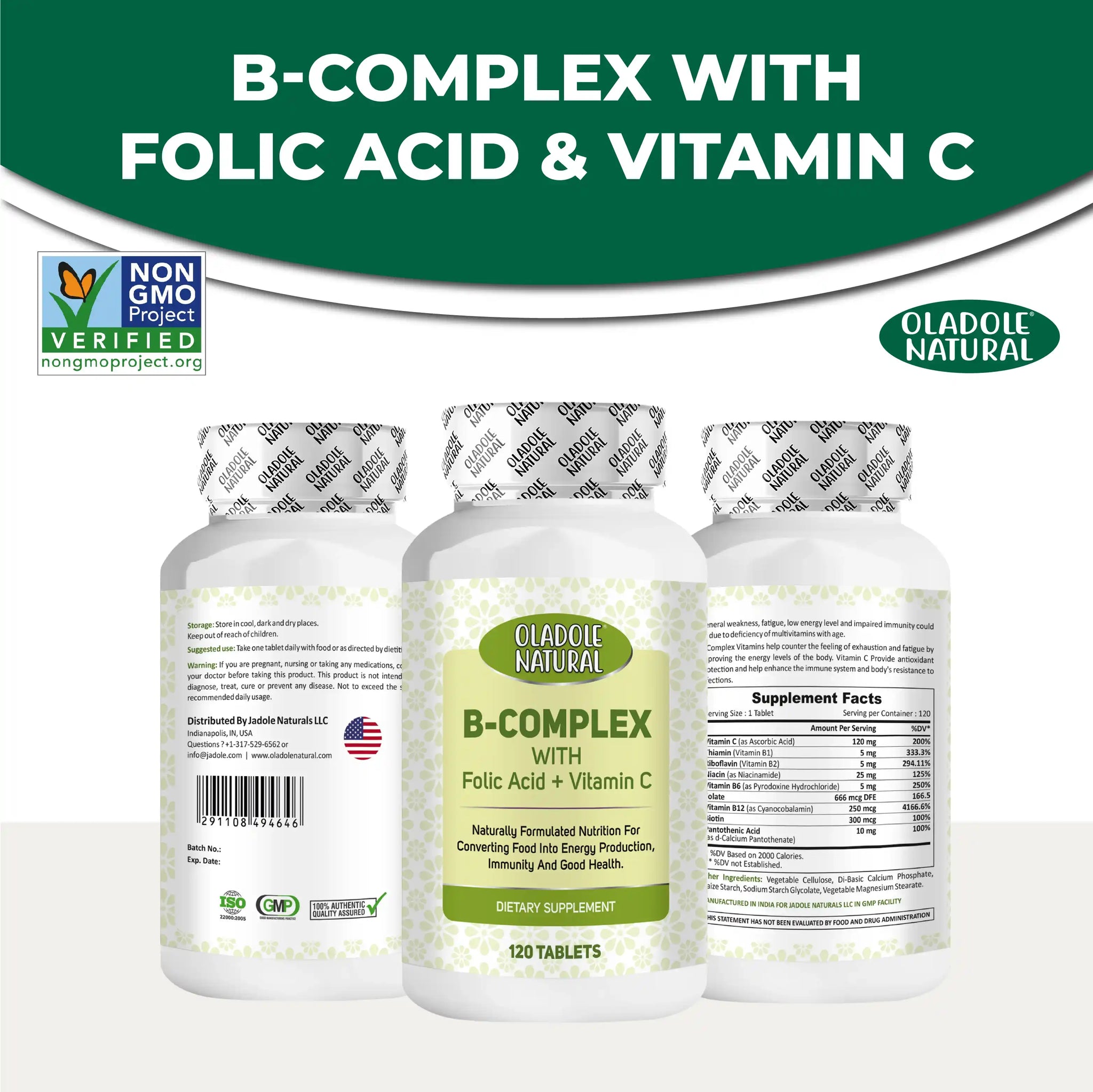 B-Complex with Folic Acid + Vitamin C