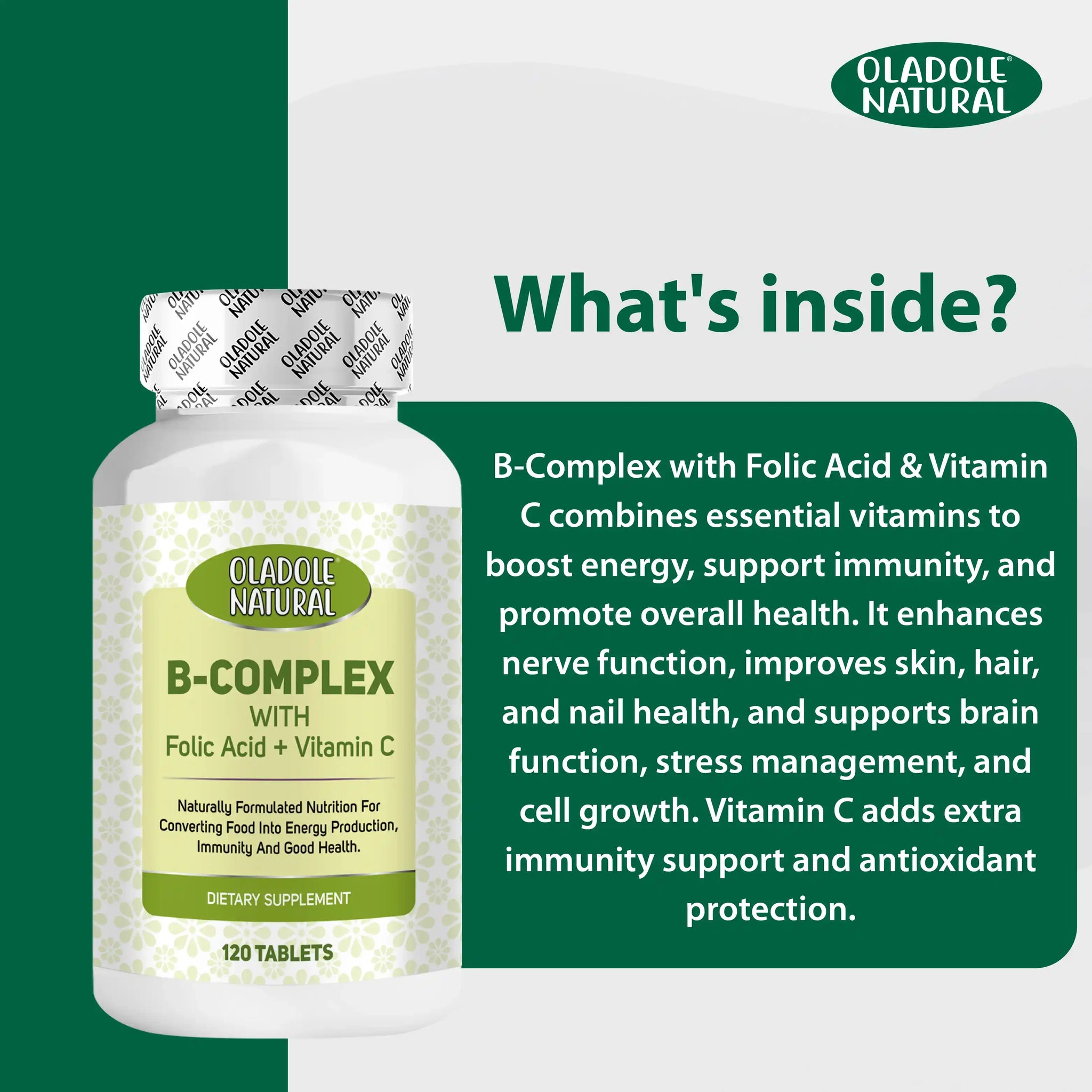 B-Complex with Folic Acid + Vitamin C