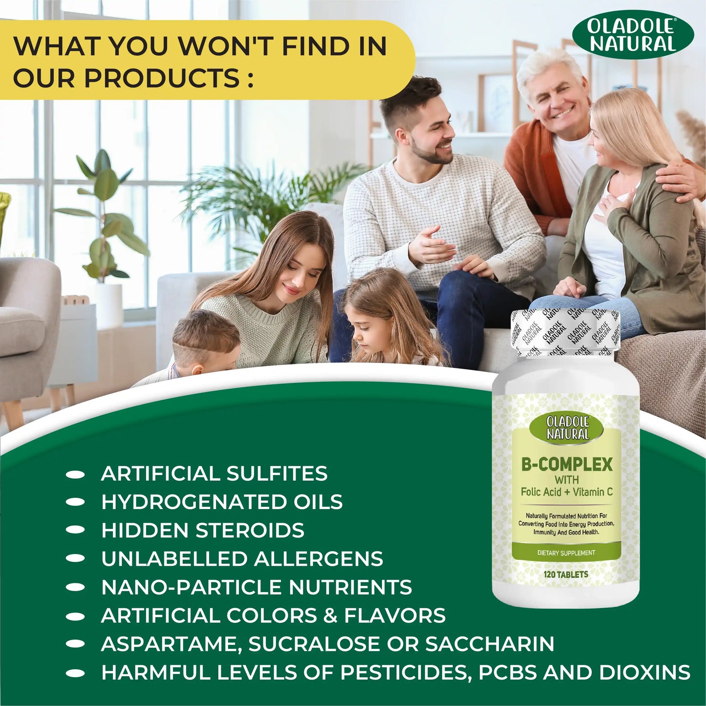 B-Complex with Folic Acid + Vitamin C