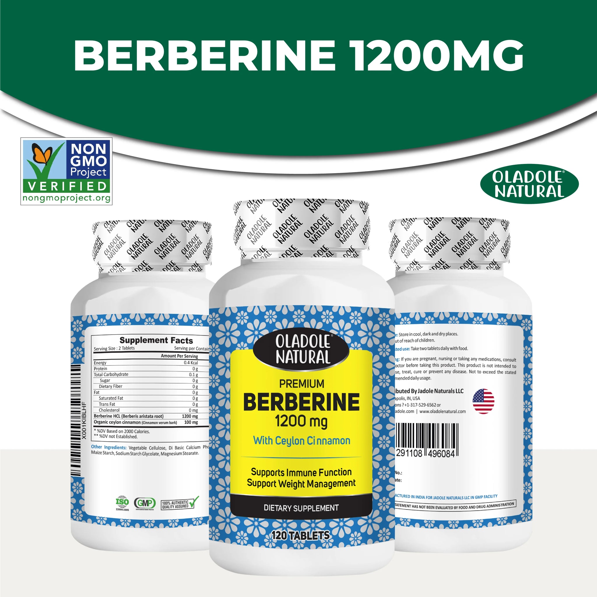 Berberine with Ceylon Cinnamon 1200 mg