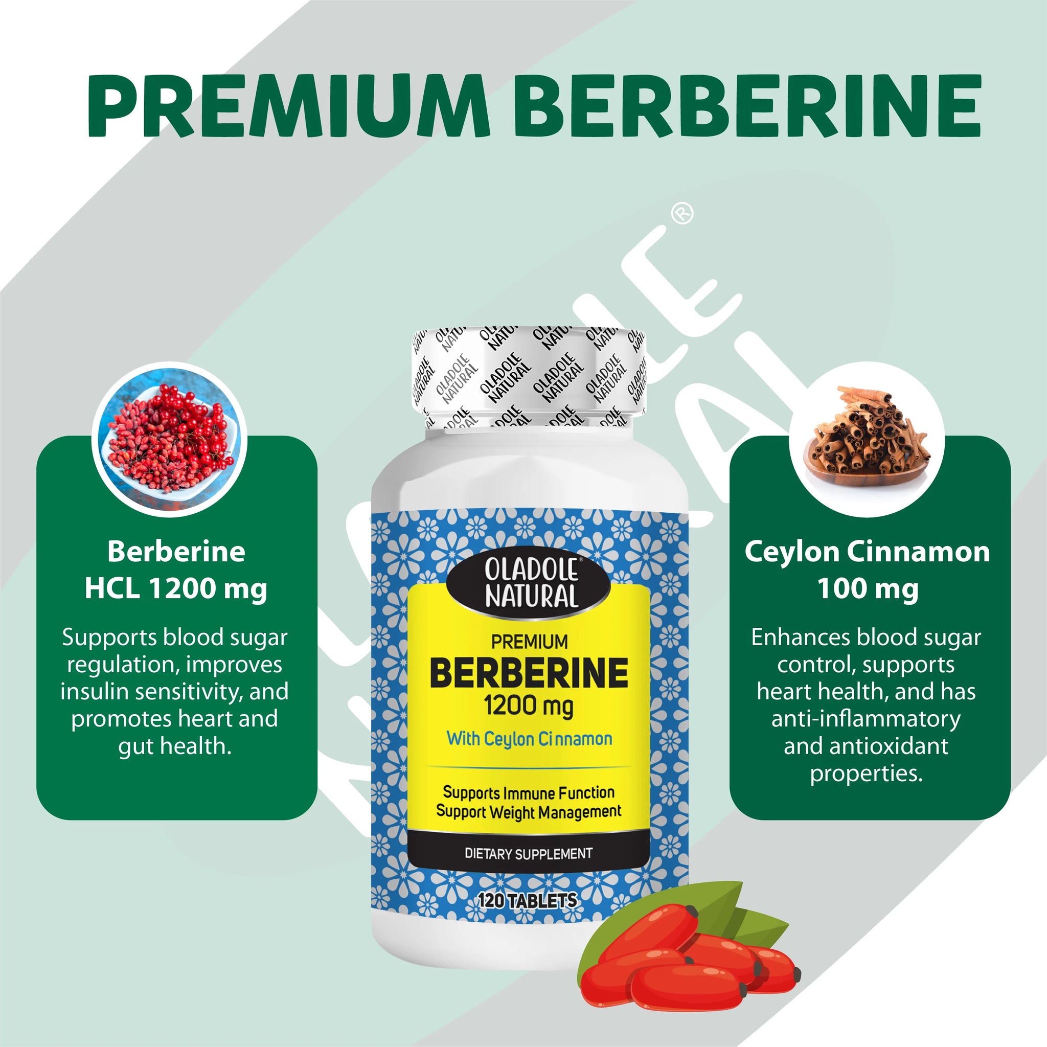 Berberine with Ceylon Cinnamon 1200 mg