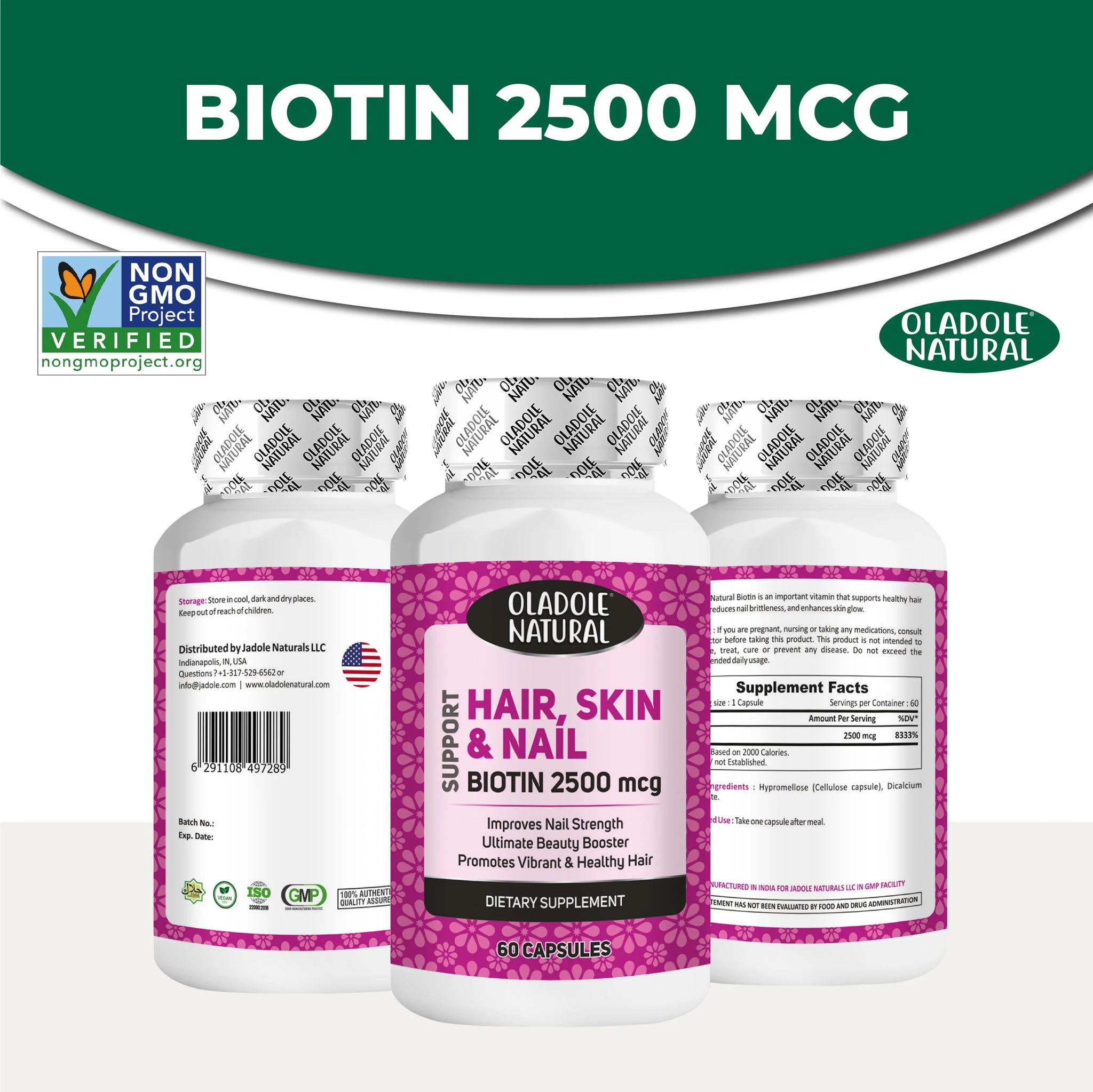 Biotin Hair Skin & Nails 2500 mcg 
