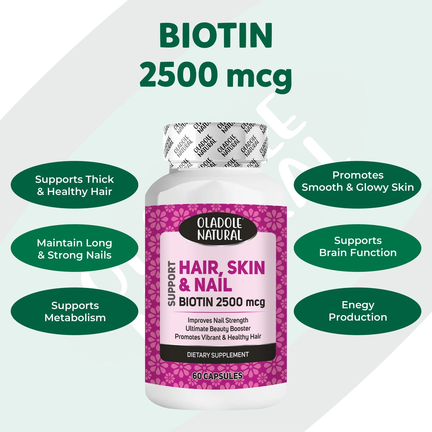 Biotin Hair Skin & Nails 2500 mcg 