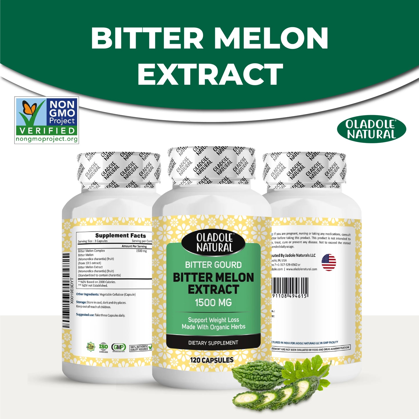 Bitter Gourd Bitter Melon 1500 mg