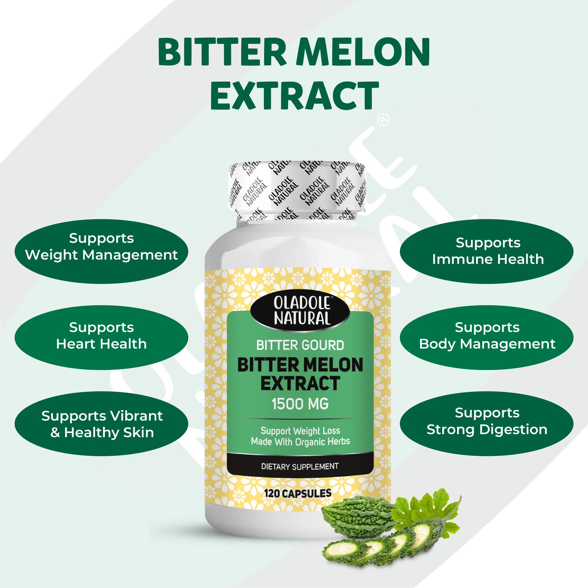 Bitter Gourd Bitter Melon 1500 mg