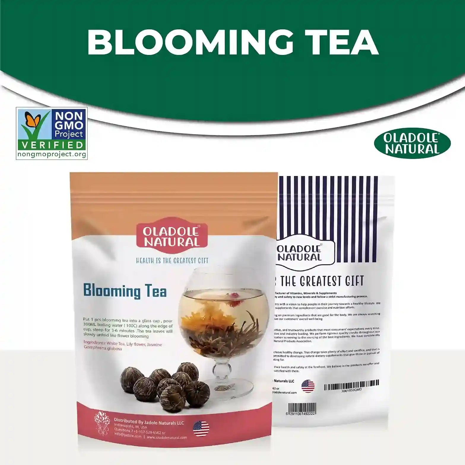 Blooming Tea Flowers 8 Pieces