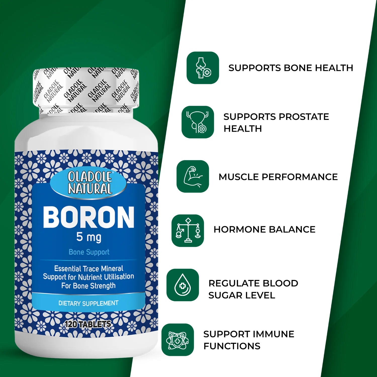 Boron Supplement 5 mg 