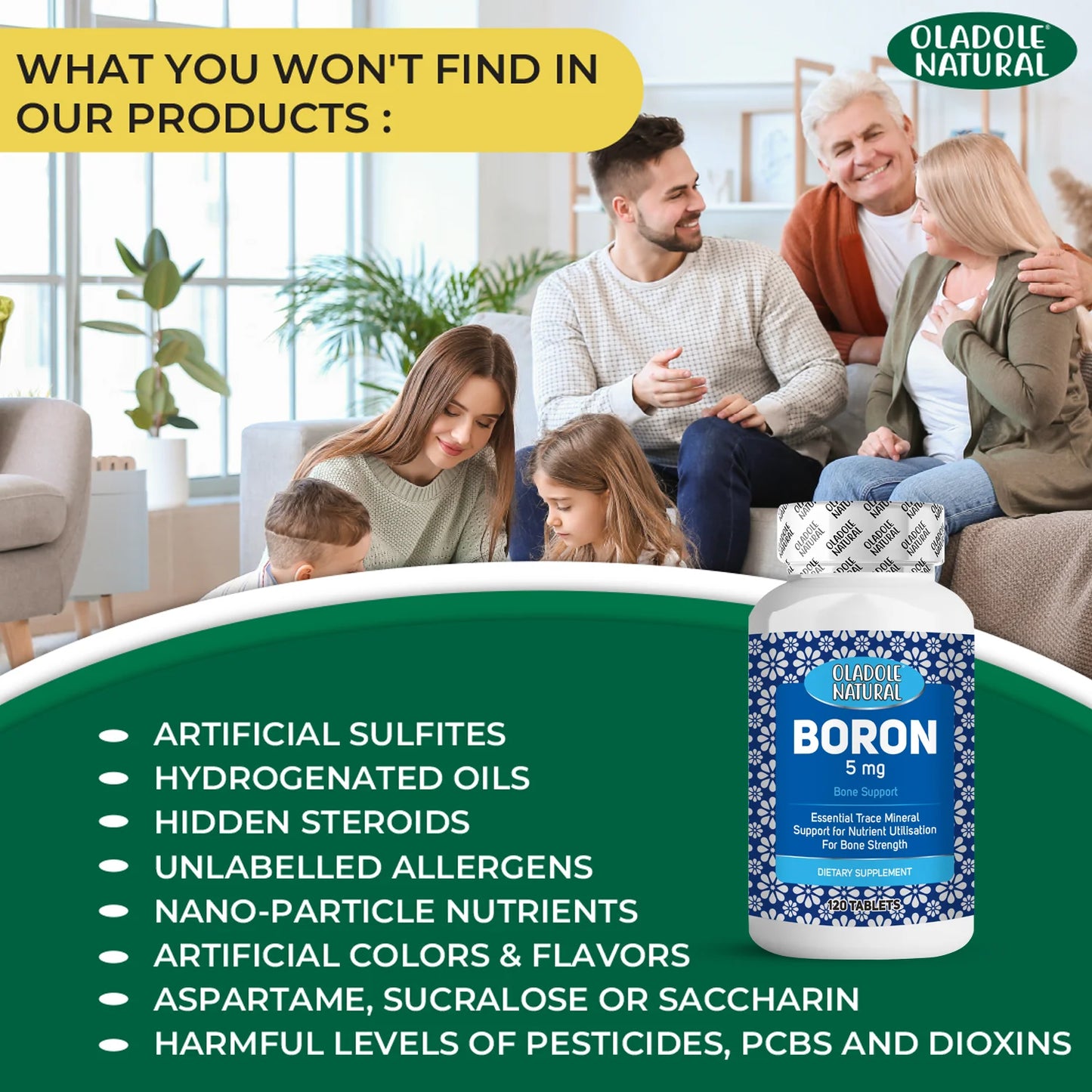 Boron Supplement 5 mg 