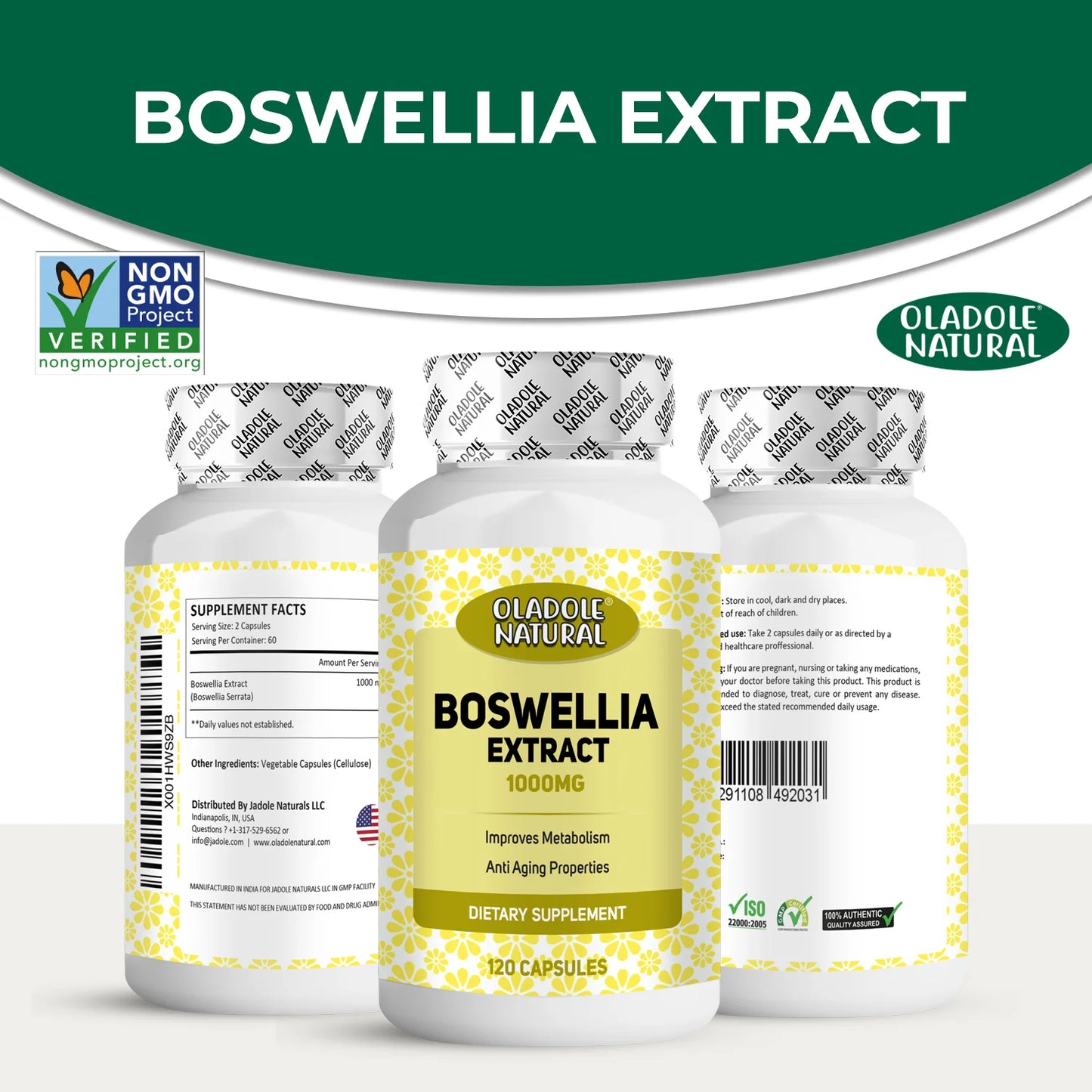 Boswellia Extract 1000 mg - 120 Capsules