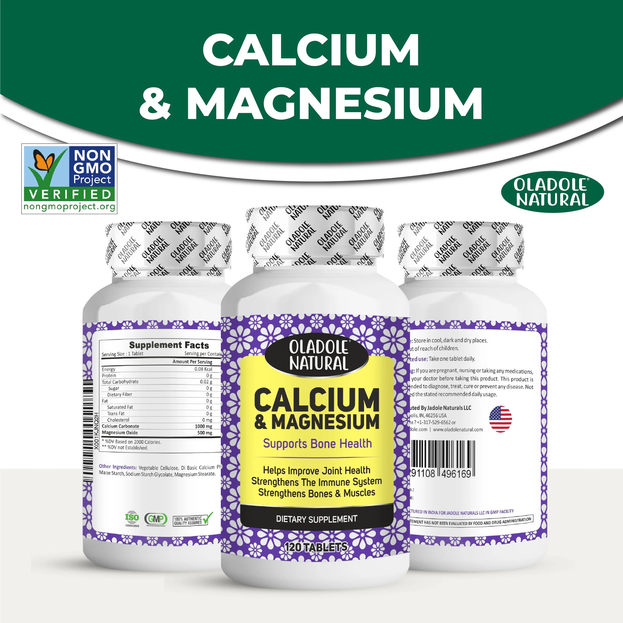 Calcium & Magnesium Complex 1500 mg - 120 Tablets