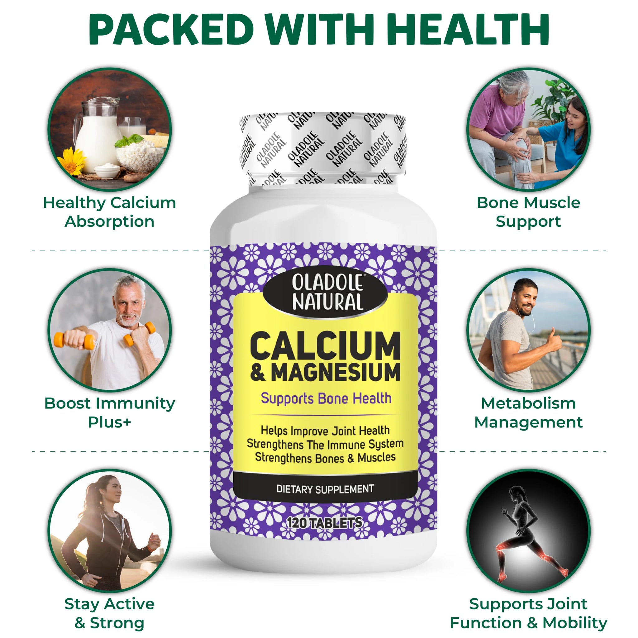 Calcium & Magnesium Complex 1500 mg - 120 Tablets
