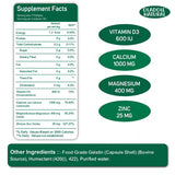 Calcium, Magnesium, Zinc & Vitamin D Supplement