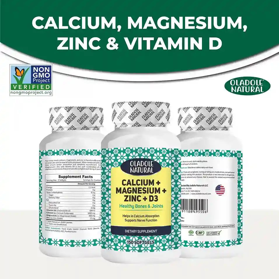 Calcium, Magnesium, Zinc & Vitamin D Supplement